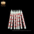 Professional Team 100% Natural Wax Silver and Gold Love Heart Print Birthday Candles for Sale Factory